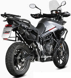 Exhaust Tip With Noise Certification Speed Edge Steel Black - Mivv Compatible With Triumph Tiger 850 Sport (2021-2025)