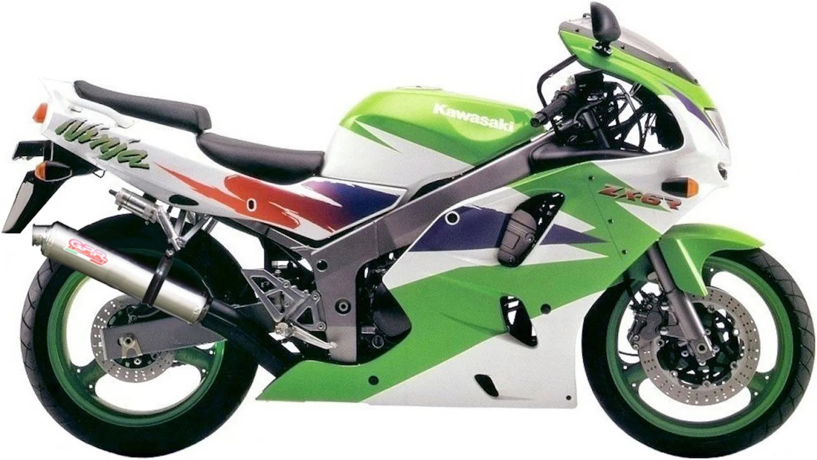 Auspuffendstück Mit Geräuschzulassung Tondo Edelstahl - Gpr Kompatibel Mit Kawasaki Zx-6R (1995-1997)