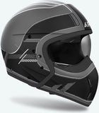 Urban-Helm Für Motorrad Airoh J 110 - J1R35 Composite Carbon Mattschwarz Raster Grösse S
