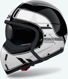 Urban-Helm Für Motorrad Airoh J 110 - J1R39 Composite Carbon Glanzweiß Raster Grösse Xs