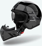 Urban-Helm Für Motorrad Airoh J 110 - J1R99 Composite Carbon Dunkelgrau Gloss Raster Grösse L