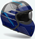 Urban-Helm Für Motorrad Airoh J 110 - J1S18 Composite Carbon Glanzblau Slim Grösse Xs