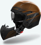 Urban-Helm Für Motorrad Airoh J 110 - J1S29 Composite Carbon Mattbronze Slim Grösse S