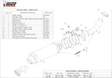 Auspuffendstück Mit Geräuschzulassung Gp Carbon - Mivv Kompatibel Mit Kawasaki Zx-10R (2004-2005)