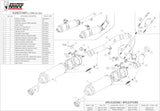Doppelauspuffanlage Mit Geräuschzulassung Gp Carbon - Mivv Kompatibel Mit Kawasaki Z 1000 (2007-2009)