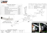 Auspuffendstück Ohne Katalysator Und Mit Geräuschzulassung Gp Stahl Schwarz - Mivv Kompatibel Mit Kawasaki Zx 6R 636 (2013-2016)