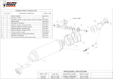 Exhaust Tip With Noise Certification Gp Carbon - Mivv Compatible With Kawasaki Ninja 250 R (2008-2013)