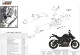 Doppelauspuffanlage Mit Geräuschzulassung Gp Stahl Schwarz - Mivv Kompatibel Mit Kawasaki Z 1000 (2014-2020)