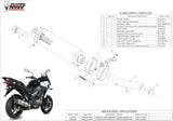 Auspuffendstück Mit Geräuschzulassung Oval Carbon Carbon - Mivv Kompatibel Mit Kawasaki Versys 1000 (2015-2018)