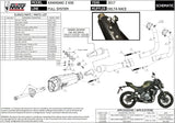 Komplette Abgasanlage Mit Katalysator Und Geräuschzulassung Delta Race Stahl Schwarz Carbon - Mivv Kompatibel Mit Kawasaki Z 650 (2017-2023)