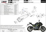 Exhaust Tip With Noise Certification Delta Race Steel Black Carbon - Mivv Compatible With Kawasaki Z 900 (2017-2024)
