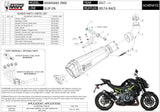 Komplette Auspuffanlage Ohne Katalysator Und Mit Geräuschzulassung Delta Race Stahl Schwarz Carbon - Mivv Kompatibel Mit Kawasaki Z 900 (2017-2024)