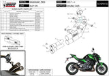 Auspuffendstück Mit Geräuschzulassung Double Gun Stahl Schwarz - Mivv Kompatibel Mit Kawasaki Z 900 (2017-2024)