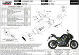 Auspuffendstück Mit Geräuschzulassung Gppro Carbon - Mivv Kompatibel Mit Kawasaki Z 900 (2017-2024)