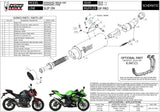 Auspuffendstück Mit Geräuschzulassung Gppro Stahl Schwarz - Mivv Kompatibel Mit Kawasaki Ninja 400 (2018-2020)