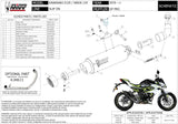 Auspuffendstück Mit Geräuschzulassung Gppro Stahl Schwarz - Mivv Kompatibel Mit Kawasaki Z 125 (2019-2024)