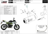 Auspuffendstück Ohne Katalysator Und Ohne Geräuschzulassung Mk3 Carbon - Mivv Kompatibel Mit Kawasaki Z 125 (2019-2024)