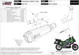 Auspuffendstück Mit Geräuschzulassung Delta Race Edelstahl Carbon - Mivv Kompatibel Mit Kawasaki Versys 1000 (2019-2024)