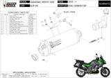Exhaust Tip With Noise Certification Oval Carbon Carbon - Mivv Compatible With Kawasaki Versys 1000 (2019-2024)