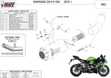 Auspuffendstück Ohne Katalysator Und Ohne Geräuschzulassung Mk3 Carbon - Mivv Kompatibel Mit Kawasaki Zx 6R 636 (2019-2020)