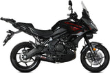Komplette Abgasanlage Mit Katalysator Und Geräuschzulassung Oval Stahl Schwarz Carbon - Mivv Kompatibel Mit Kawasaki Versys 650 (2021-2023)