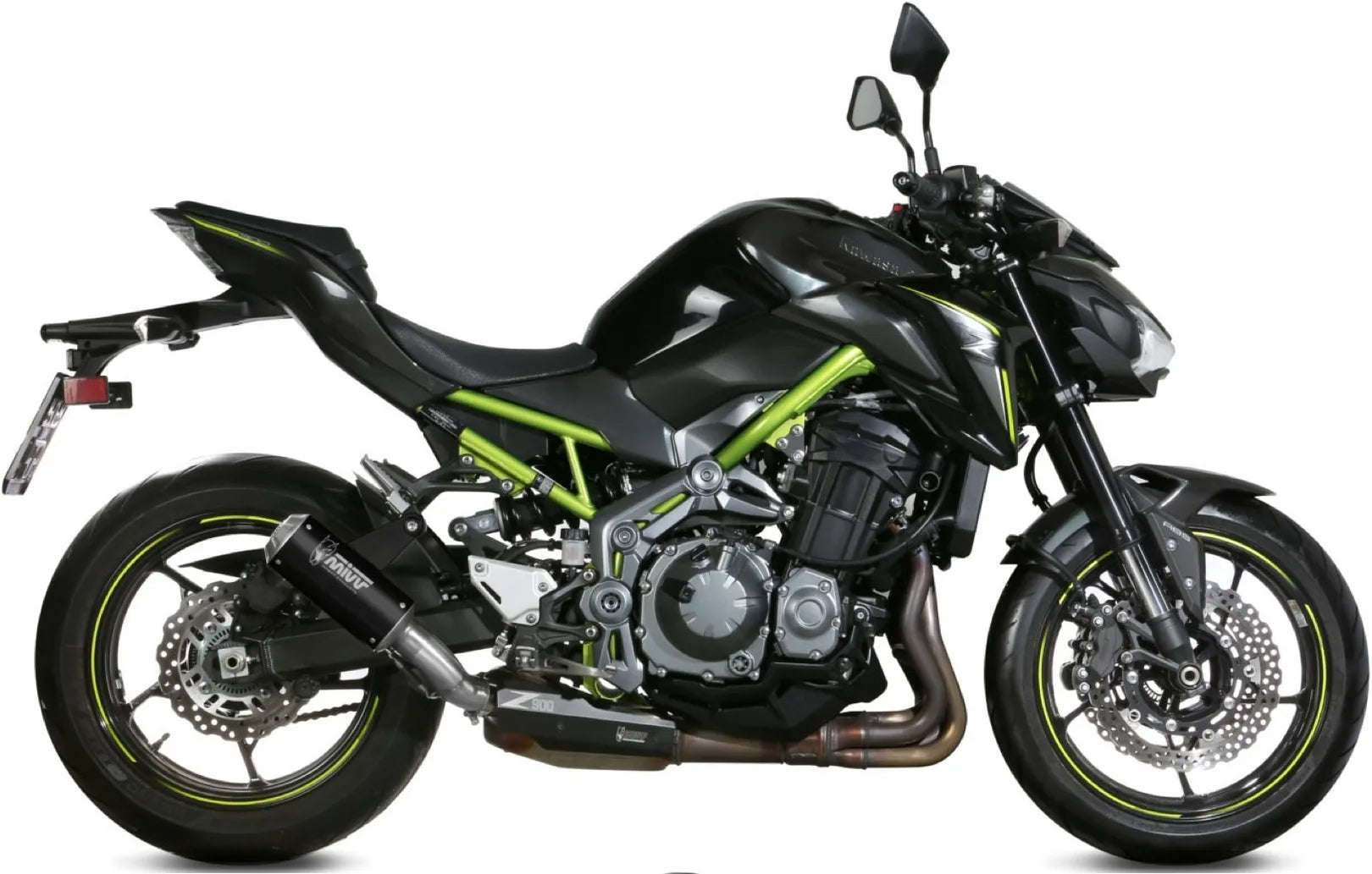Auspuffendstück Mit Geräuschzulassung Mk3 Stahl Schwarz - Mivv Kompatibel Mit Kawasaki Z 900 A2 (2017-2024)