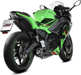 Komplette Auspuffanlage Ohne Katalysator Und Ohne Geräuschzulassung Delta Race Stahl Schwarz Carbon - Mivv Kompatibel Mit Kawasaki Ninja 650 (2024)