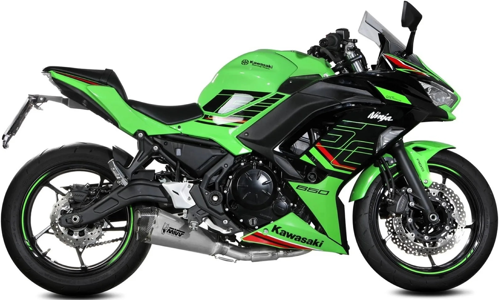 Komplette Auspuffanlage Ohne Katalysator Und Ohne Geräuschzulassung Delta Race Edelstahl Carbon - Mivv Kompatibel Mit Kawasaki Ninja 650 (2024)