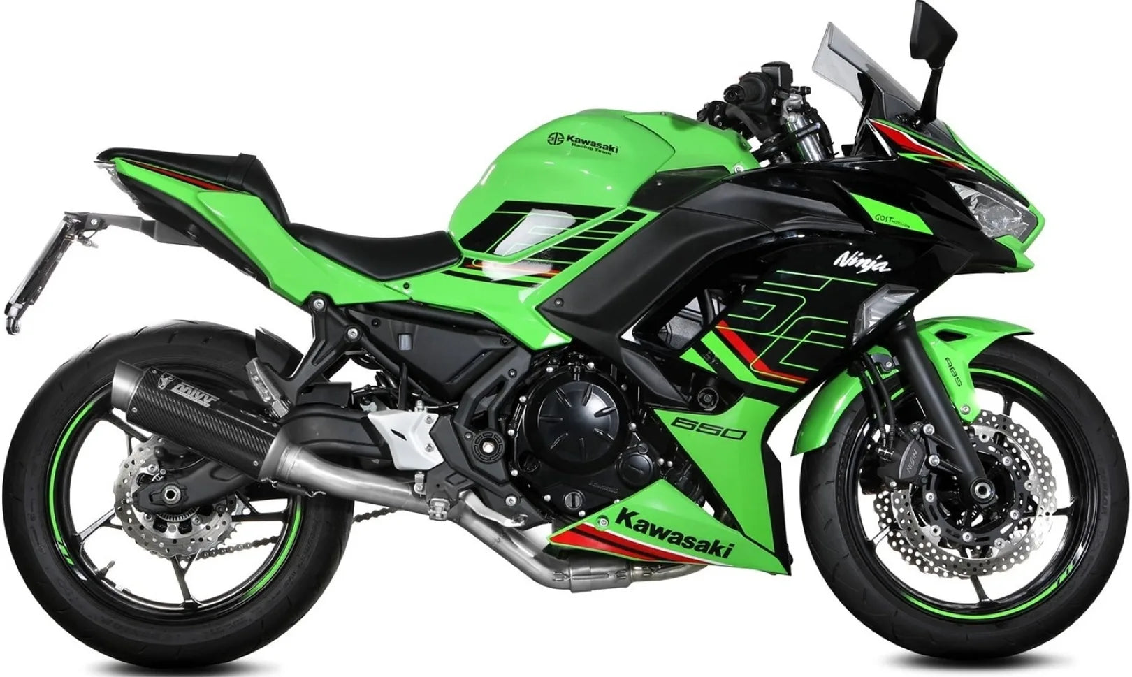 Komplette Abgasanlage Mit Katalysator Und Geräuschzulassung Gppro Carbon Carbon - Mivv Kompatibel Mit Kawasaki Z 650 (2024)
