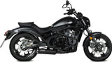 Komplette Auspuffanlage Ohne Katalysator Und Ohne Geräuschzulassung Hr-1 Stahl Schwarz - Mivv Kompatibel Mit Kawasaki Vulcan S (2017-2023)