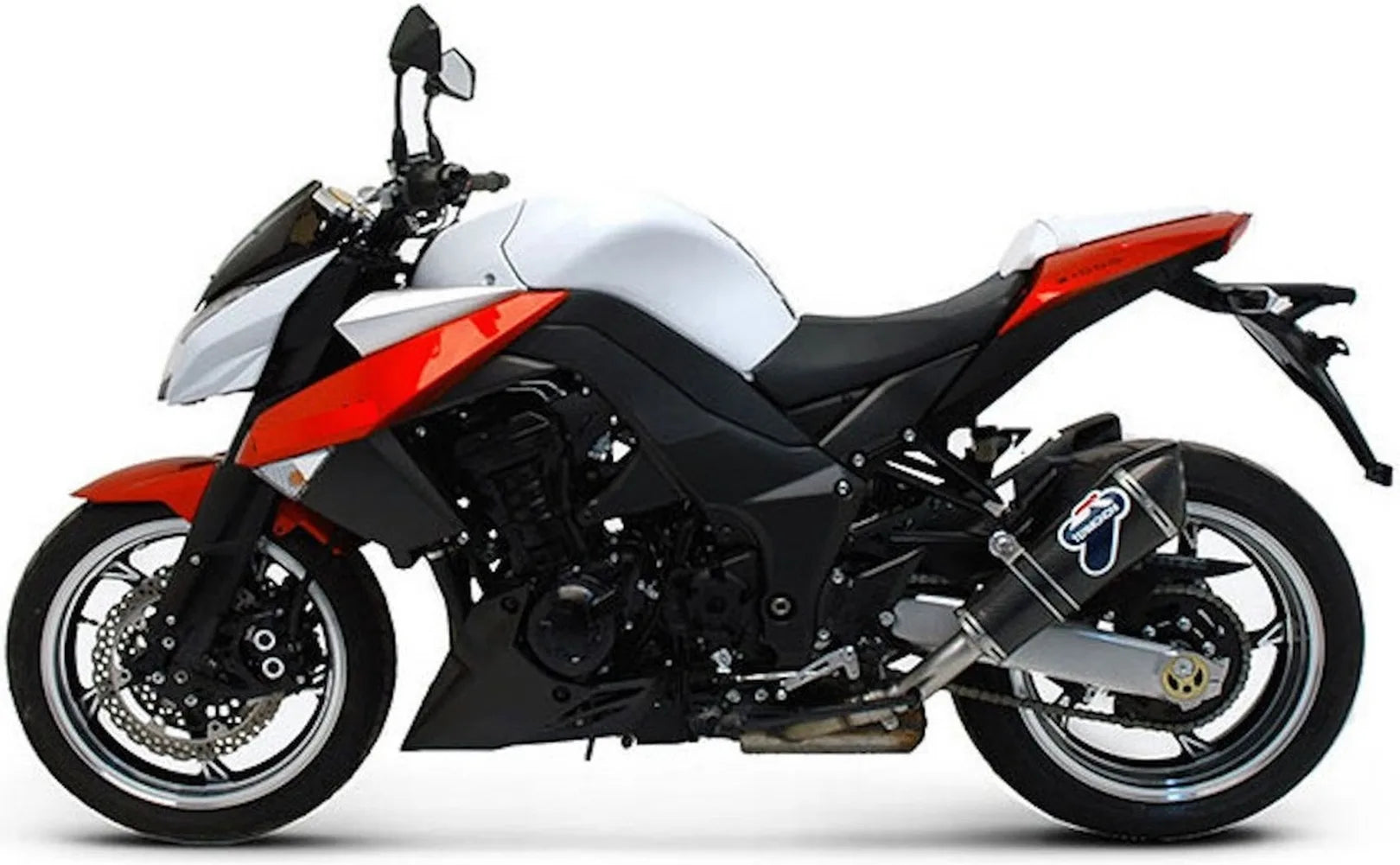 Doppelauspuffanlage Mit Geräuschzulassung Conical Carbon Carbon Cap - Termignoni Kompatibel Mit Kawasaki Z 1000 (2010-2014)