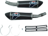 Doppelauspuffanlage Mit Geräuschzulassung Conical Carbon Carbon Cap - Termignoni Kompatibel Mit Kawasaki Z 1000 (2010-2014)