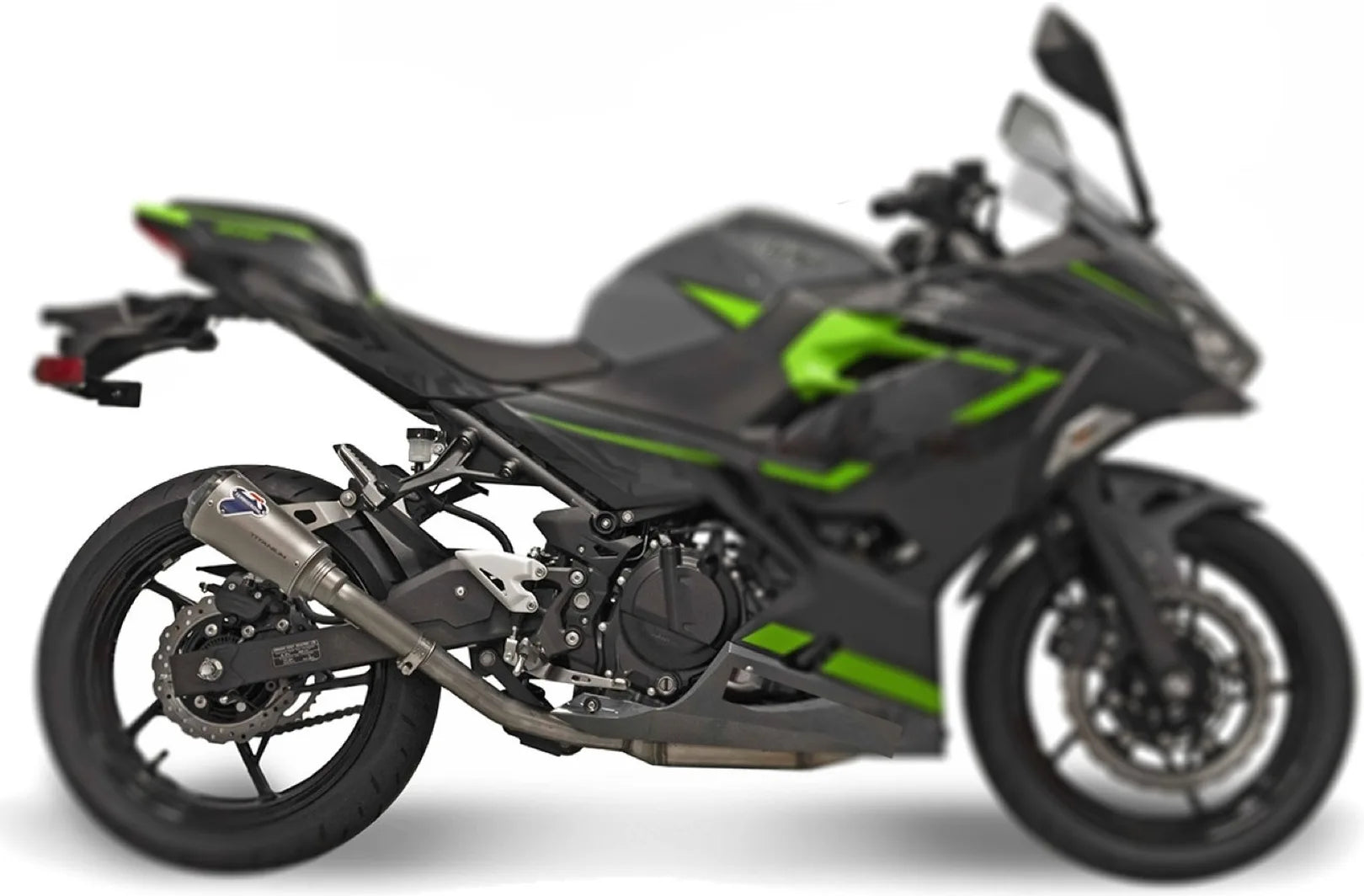 Auspuffendrohr Ohne Geräuschzulassung Gp2R-Rht Titan Aluminium Cap - Termignoni Kompatibel Mit Kawasaki Z 400 (2018-2020)
