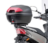 Top Case K47Nt Manta 47 Lt + Rear-Rack Monolock - Kappa Moto Compatible With Kymco Agility 50 - 125 R16 (2008-2013)