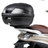 Top Case K29N 29 Lt + Rear-Rack Monolock - Kappa Moto Compatible With Piaggio Beverly 125 - 300 Ie (2010-2020)