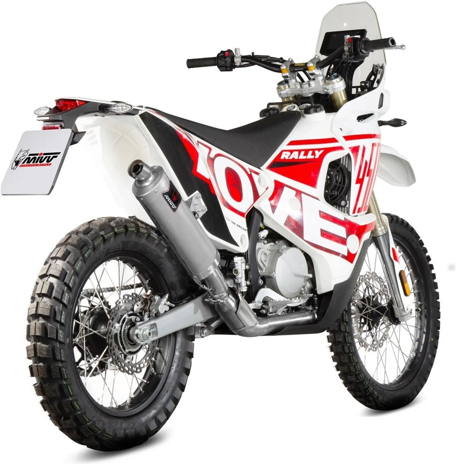 Auspuffendstück Mit Geräuschzulassung Dakar Edelstahl - Mivv Kompatibel Mit Kove Moto 450 Rally (2023-2024)