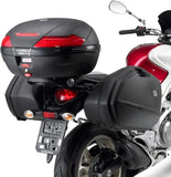 Koffer Kgr52 + Trager Garda - Kappa Moto Kompatibel Mit Suzuki Gladius 650 (2009-2016)