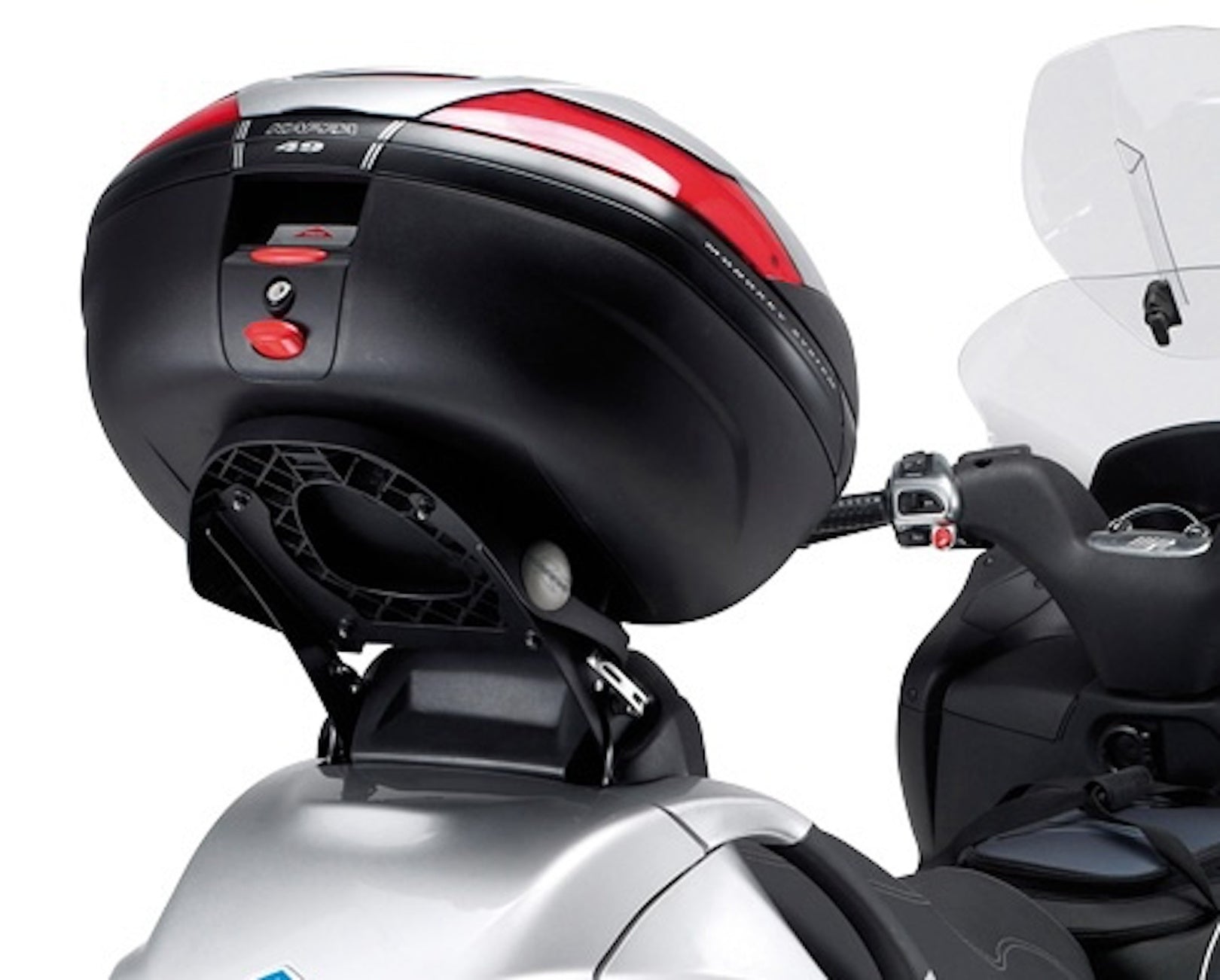Top Case Kgr52 Garda 52 Lt + Folding Rear-Rack Monokey - Kappa Moto Compatible With Piaggio Mp3 500 Sport (2012-2013)