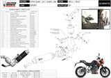 Komplette Auspuffanlage Ohne Katalysator Und Mit Geräuschzulassung Gp Carbon - Mivv Kompatibel Mit Ktm 200 Duke (2012-2014)