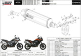 Exhaust Tip With Noise Certification Speed Edge Steel Black Carbon - Mivv Compatible With Ktm 1290 Adventure (2015-2020)