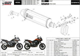 Auspuffendstück Mit Geräuschzulassung Speed Edge Stahl Schwarz Carbon - Mivv Kompatibel Mit Ktm 1190 Adventure (2013-2016)