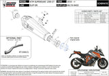 Auspuffendstück Ohne Katalysator Und Mit Geräuschzulassung Delta Race Stahl Schwarz Carbon - Mivv Kompatibel Mit Ktm 1290 Superduke Gt (2016-2024)