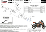 Auspuffendstück Mit Geräuschzulassung Gppro Stahl Schwarz - Mivv Kompatibel Mit Ktm 1290 Superduke Gt (2016-2024)