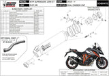 Auspuffendstück Mit Geräuschzulassung Oval Carbon Carbon - Mivv Kompatibel Mit Ktm 1290 Superduke Gt (2016-2024)