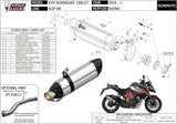 Auspuffendstück Ohne Katalysator Und Mit Geräuschzulassung Suono Stahl Schwarz Carbon - Mivv Kompatibel Mit Ktm 1290 Superduke Gt (2016-2024)