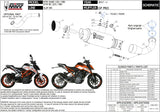Exhaust Tip With Noise Certification Gppro Carbon - Mivv Compatible With Ktm Rc 390 (2017-2020)
