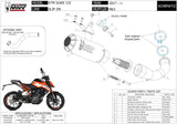 Auspuffendstück Ohne Katalysator Und Ohne Geräuschzulassung Mk3 Carbon - Mivv Kompatibel Mit Ktm 125 Duke (2017-2020)