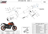Auspuffendstück Ohne Katalysator Und Ohne Geräuschzulassung Mk3 Stahl Schwarz - Mivv Kompatibel Mit Ktm 790 Duke (2018-2020)