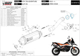 Auspuffendstück Mit Geräuschzulassung Speed Edge Stahl Schwarz Carbon - Mivv Kompatibel Mit Ktm 790 Adventure (2019-2020)