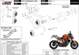 Doppelauspuffanlage Mit Geräuschzulassung Mk3 Edelstahl - Mivv Kompatibel Mit Ktm Duke 1290 (2014-2019)